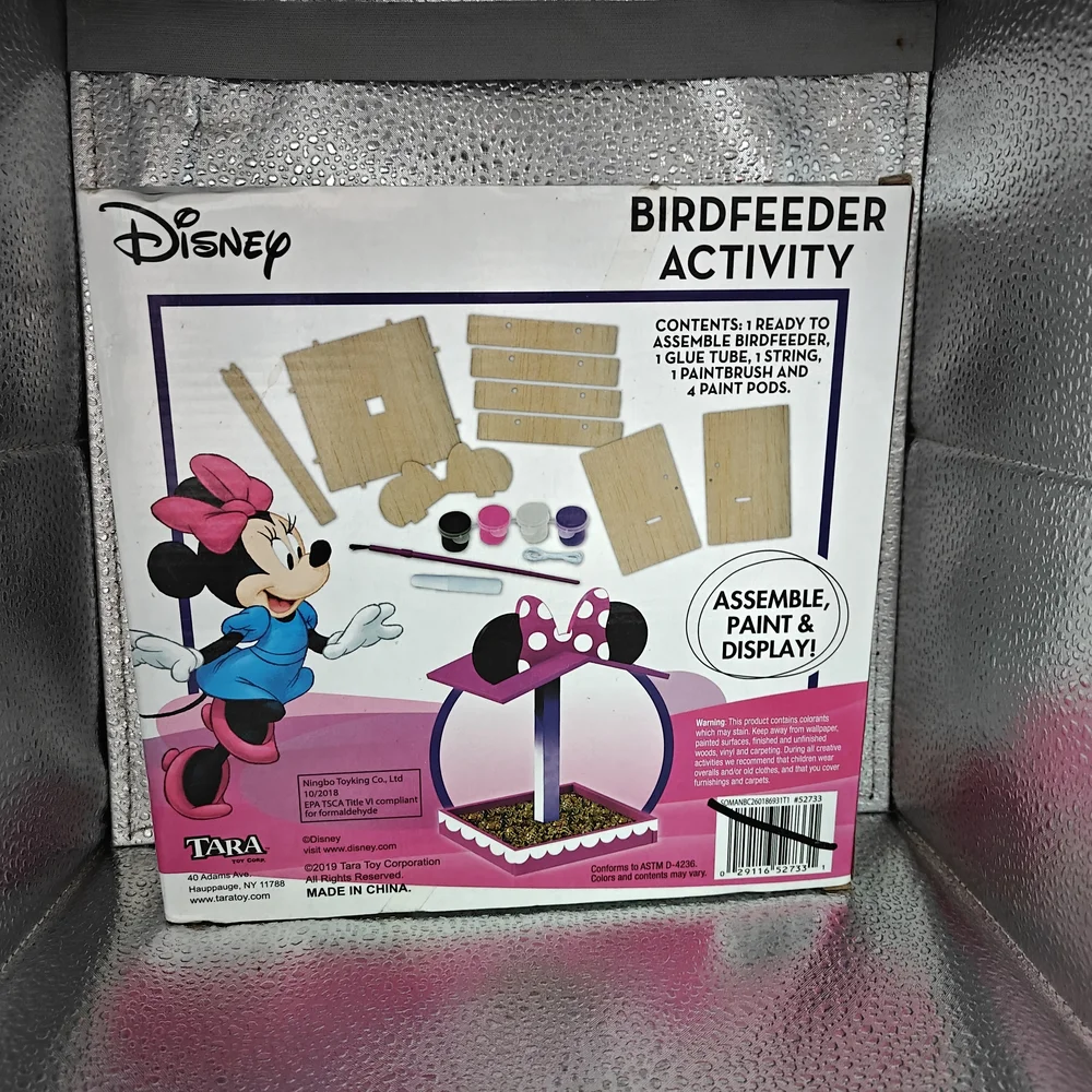 Disney Minnie Mouse Birdfeeder Kit - Pink and Black